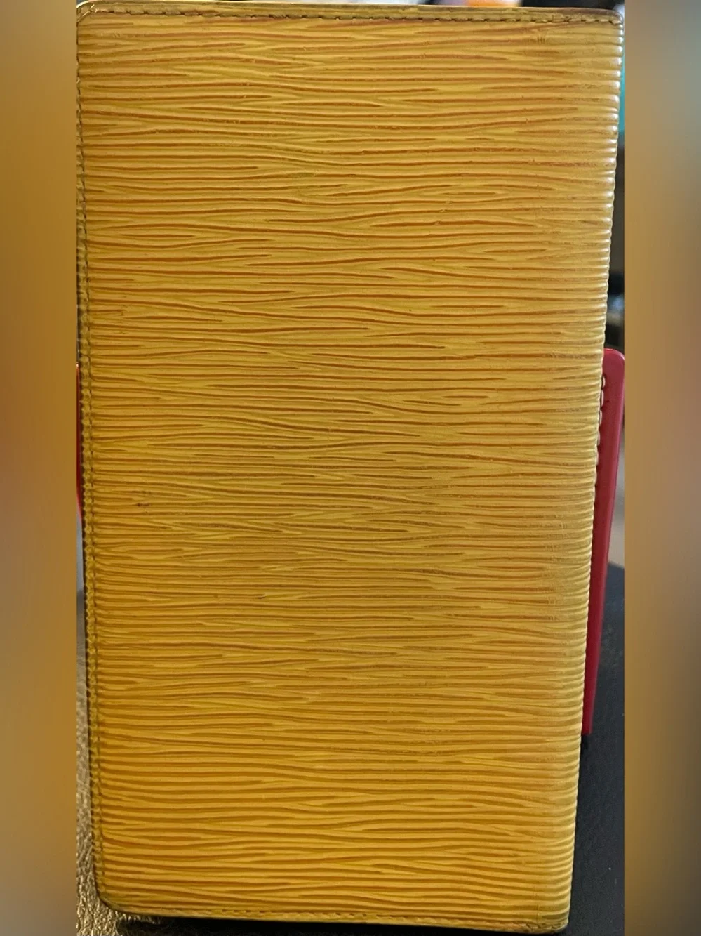 Louis Vuitton Yellow Epi Leather Travel Passport Sleeve
